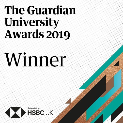The Guardian University Awards 2019 winner logo