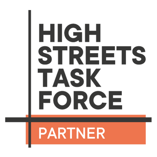 Logo of the High Streets Task Force for partners